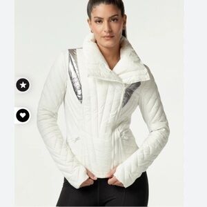 Blanc Noir White Puffer Jacket Sz Small